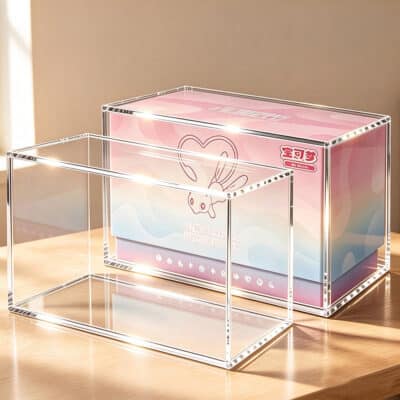 Pokemon-Mew Construction of Advanced Elite Trainer Box-Acrylic-Display-Case
